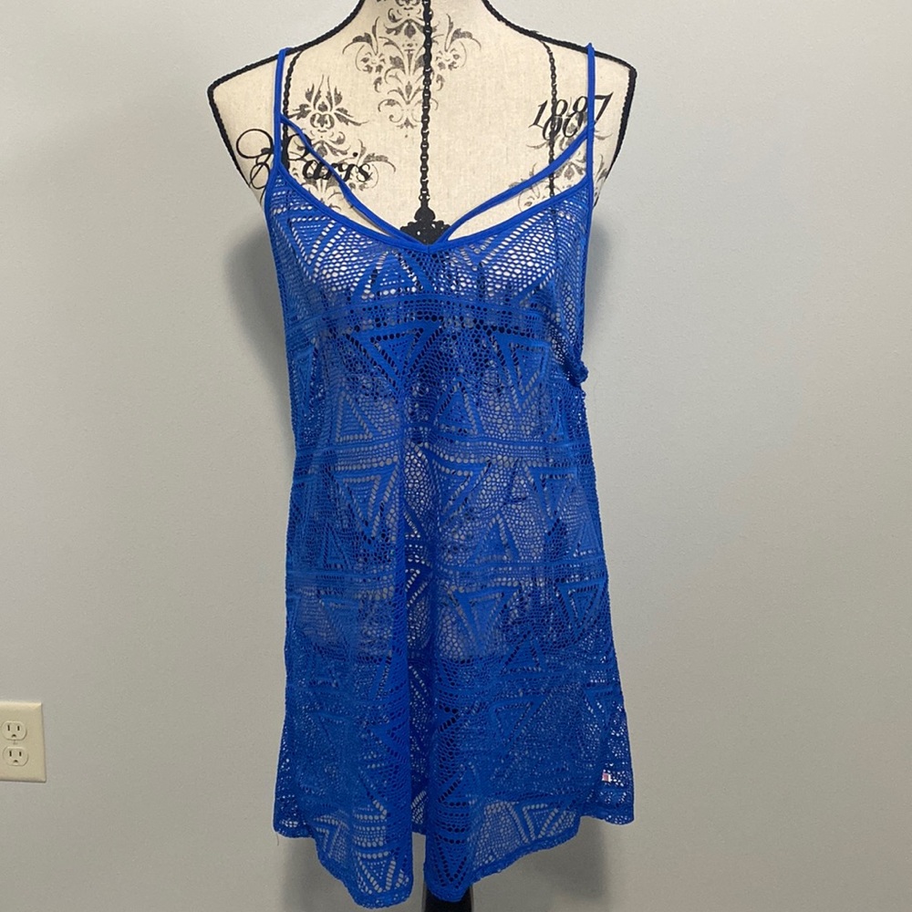 Pink VS Blue Swimsuit Coverup Dress